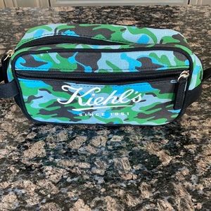 KIEHL'S CAMOUFLAGE COSMETIC BAG DOPP KIT/SHAVING KIT NWOT